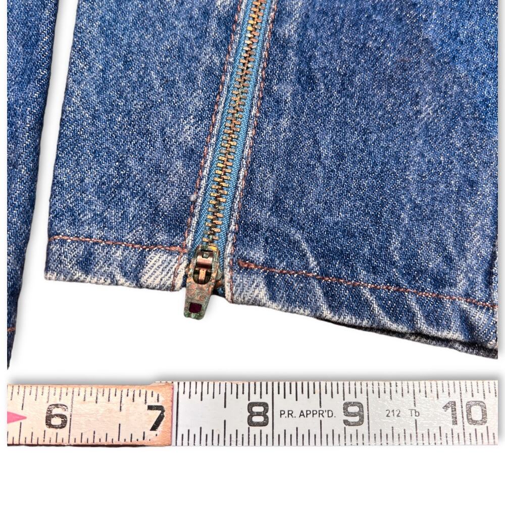 Vintage 80s Native Blue Levi’s Jeans | Size 9 / 26 x 30 | Skinny Ankle Zipper - Picture 9 of 9
